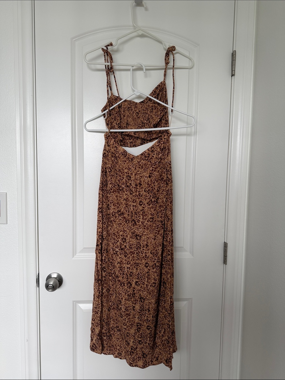 Aritzia Two Piece Leopard Top and Skirt - Picture 2 of 4